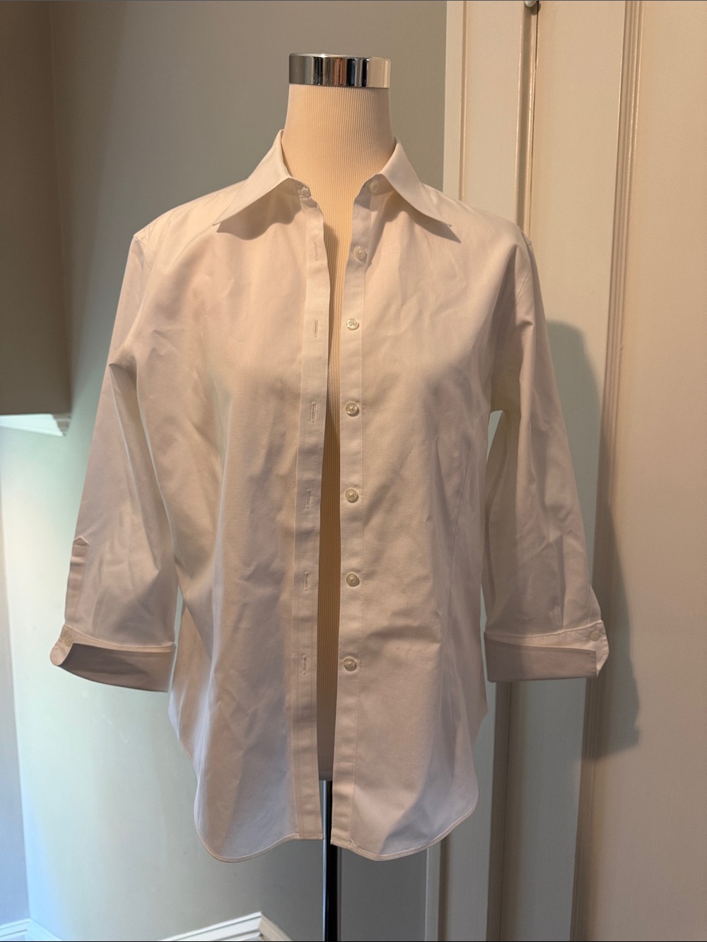 Brooks Brothers White Button-Down Women's Shirt